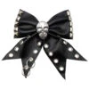 Skull Punk Stud Hair Bow -Kreepsville Clothing Store HBSPS