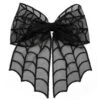 Spiderweb Lace Hair Bow -Kreepsville Clothing Store HBSWL