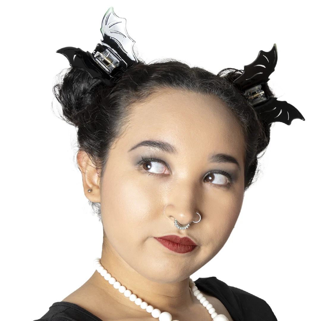 Bat Hair Claw Clip Black 7 Bat Hair Claw Clip Black - Image 5