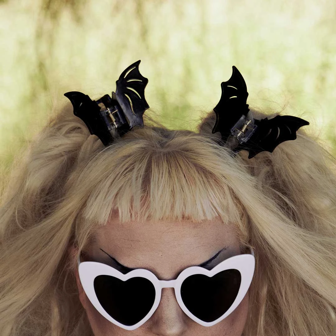 Bat Hair Claw Clip Black 8 Bat Hair Claw Clip Black - Image 6