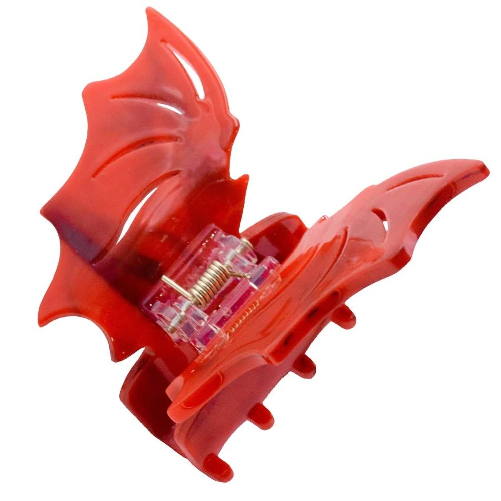 Bat Hair Claw Clip Red 3 Bat Hair Claw Clip Red