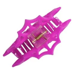 Spiderweb Hair Claw Clip Pink 9 Spiderweb Hair Claw Clip Pink -Kreepsville Clothing Store HCCSWP 3