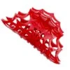 Spiderweb Hair Claw Clip Red 1 Spiderweb Hair Claw Clip Red -Kreepsville Clothing Store HCCSWR
