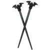 Black Bat Hair Sticks 2 Black Bat Hair Sticks -Kreepsville Clothing Store HCSBB