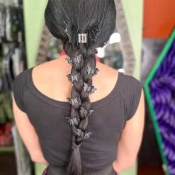 Bat Mini Claw Clip Set Black 11 Bat Mini Claw Clip Set Black -Kreepsville Clothing Store HSBCM4 5