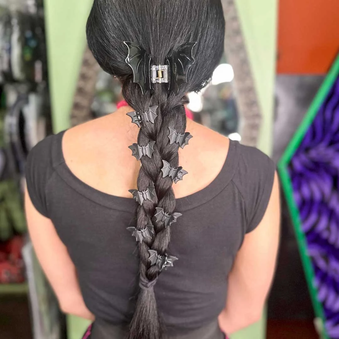 Bat Mini Claw Clip Set Black 7 Bat Mini Claw Clip Set Black - Image 5