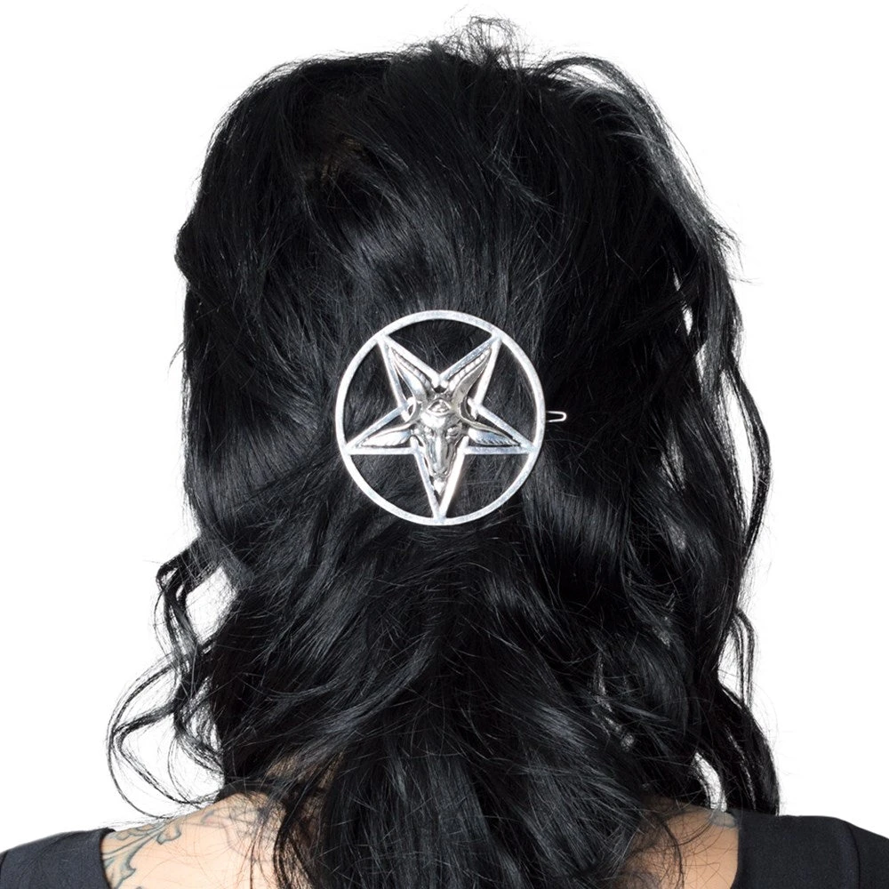 Kreepsville 666 Baphomet Circle Hair Clip 5 Kreepsville 666 Baphomet Circle Hair Clip - Image 3