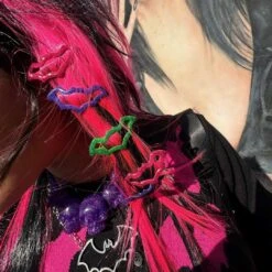 Bat Snap Hair Clips Multi Color -Kreepsville Clothing Store HSCBMC 4