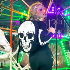 Crossbones Hairslide White 8 Crossbones Hairslide White -Kreepsville Clothing Store HSCBW 3