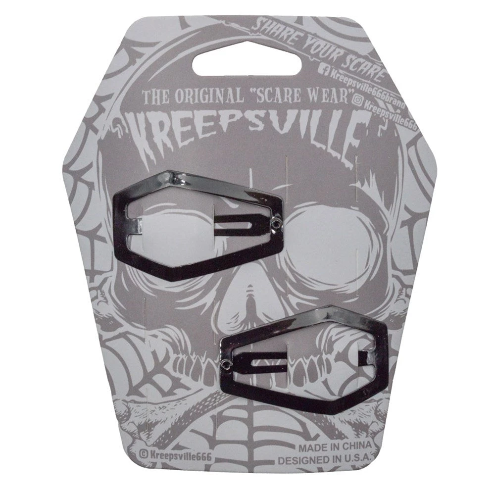 Coffin Snap Hair Clip Black 4 Coffin Snap Hair Clip Black - Image 2