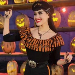 Halloween Queen Text Hair Slides 10 Halloween Queen Text Hair Slides -Kreepsville Clothing Store HSTHQ 4