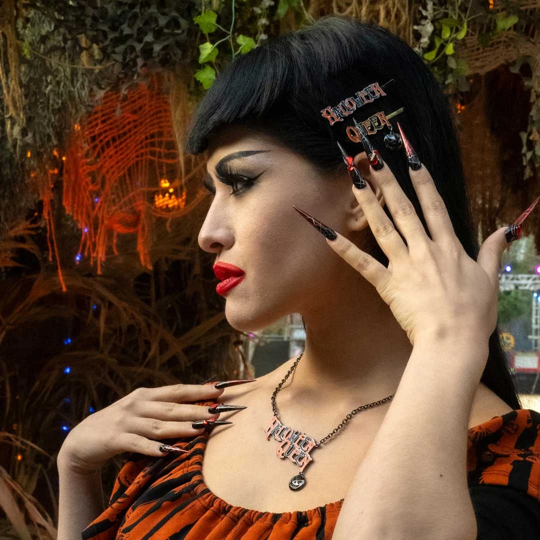 Halloween Queen Text Hair Slides 7 Halloween Queen Text Hair Slides - Image 5