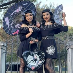 Elvira Bewitched Fabric Fan 10 Elvira Bewitched Fabric Fan -Kreepsville Clothing Store HWFEB 4