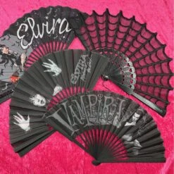 Elvira Dark Love Fabric Fan -Kreepsville Clothing Store HWFEDL 5