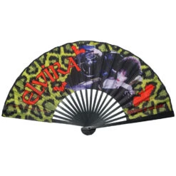 Elvira Leopard Fabric Fan