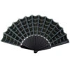 Spiderweb Scallop Fan Black 2 Spiderweb Scallop Fan Black -Kreepsville Clothing Store HWFEWB
