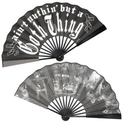 Goth Thing Double Sided XL Fan 11 Goth Thing Double Sided XL Fan -Kreepsville Clothing Store HWFLGT 3 6037eb2b c097 4927 8f8d 5862200c1c44