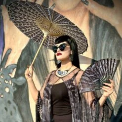 Realistic Bats Fabric Fan -Kreepsville Clothing Store HWFRRB 4