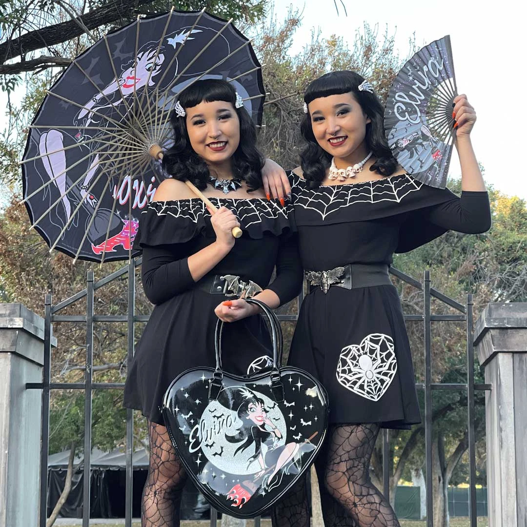 Elvira Bewitched Fabric Parasol 5 Elvira Bewitched Fabric Parasol - Image 3