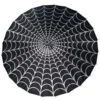 Spiderweb Grey And Black Fabric Parasol 1 Spiderweb Grey And Black Fabric Parasol -Kreepsville Clothing Store HWPSWB