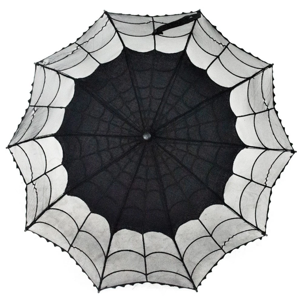 Spiderweb Lace Parasol 4 Spiderweb Lace Parasol - Image 2