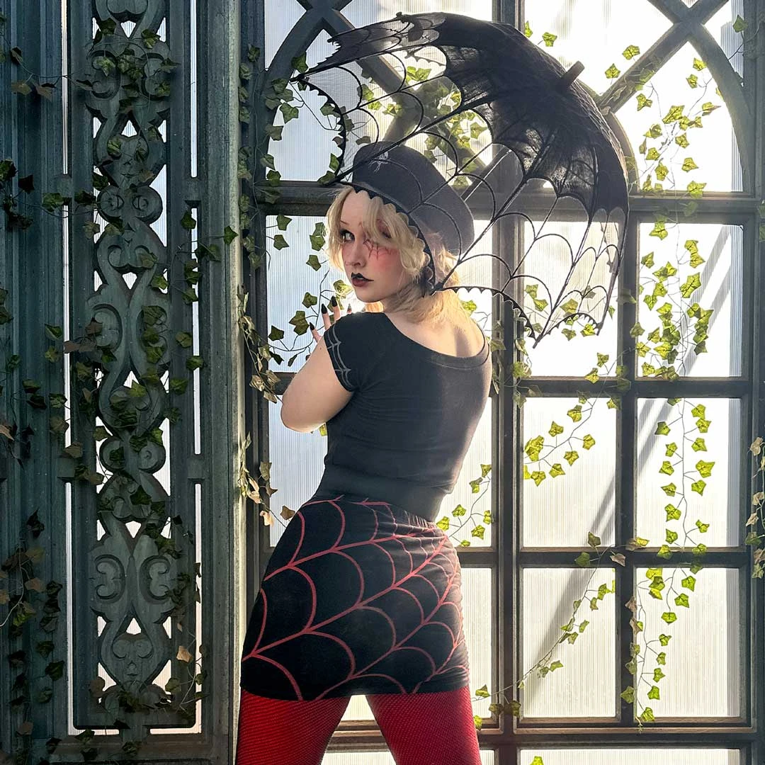 Spiderweb Lace Parasol 7 Spiderweb Lace Parasol - Image 5