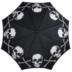 Skull Handle Anatomical Skull And Bones Umbrella