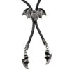 Bat Black Bolo Western Tie 1 Bat Black Bolo Western Tie -Kreepsville Clothing Store JBTBB