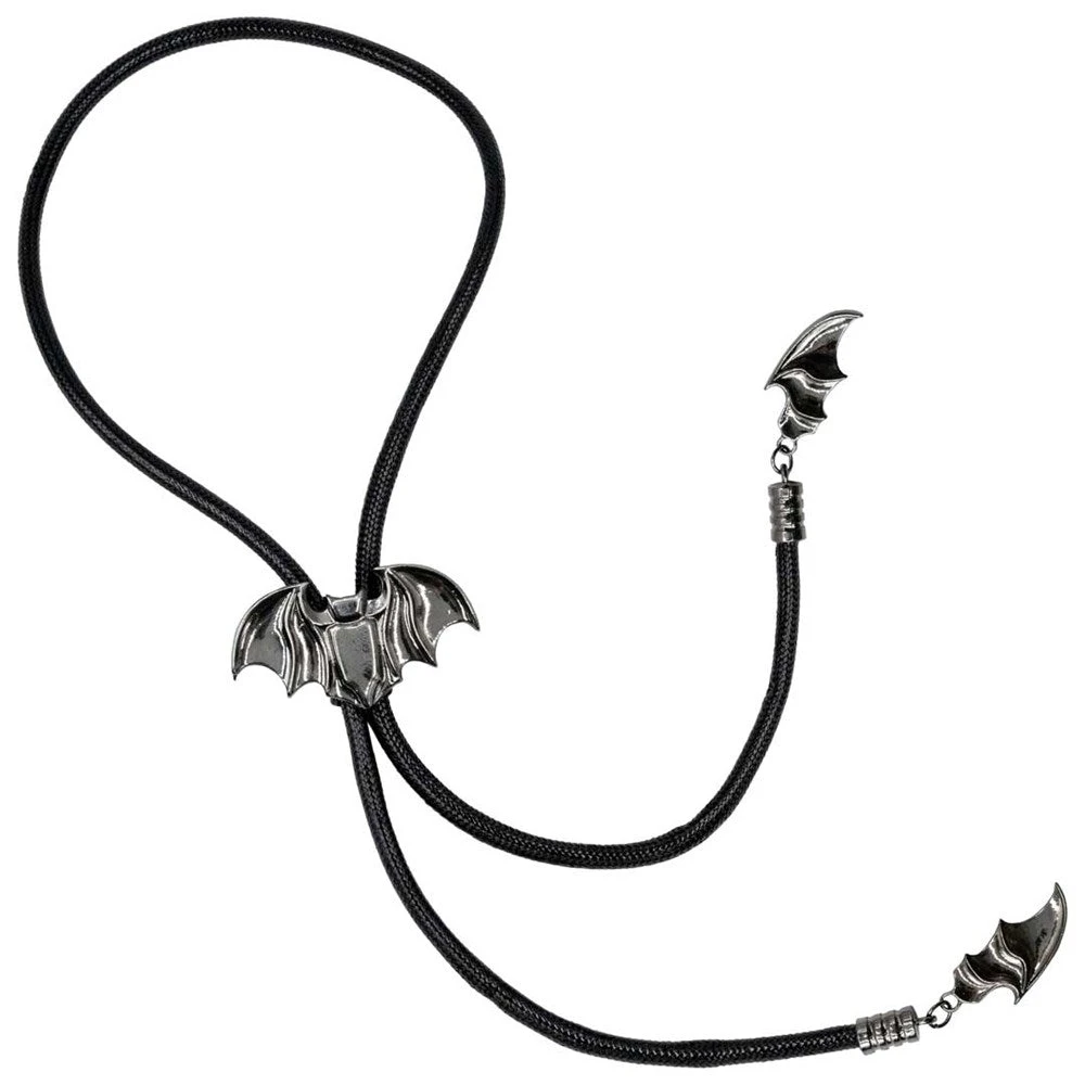 Bat Black Bolo Western Tie 4 Bat Black Bolo Western Tie - Image 2