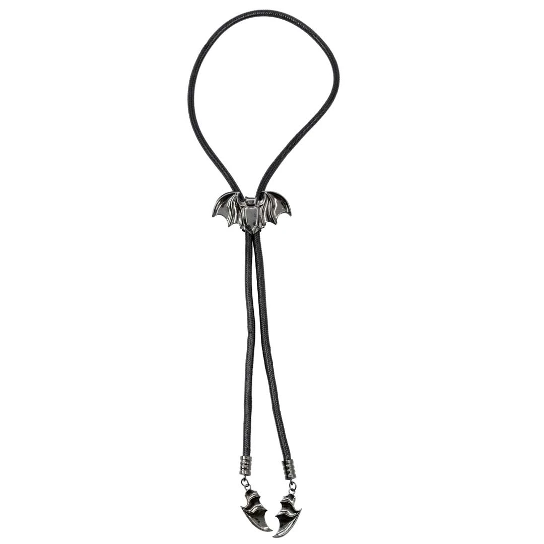 Bat Black Bolo Western Tie 6 Bat Black Bolo Western Tie - Image 4