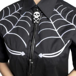 Coffin Skull Bones Bolo Western Tie 14 Coffin Skull Bones Bolo Western Tie -Kreepsville Clothing Store JBTCS 6