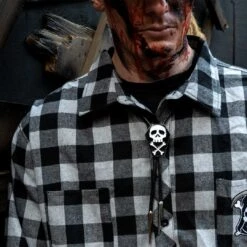 Coffin Skull Bones Bolo Western Tie 15 Coffin Skull Bones Bolo Western Tie -Kreepsville Clothing Store JBTCS 7