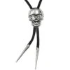 Skull Chrome Bolo Western Tie -Kreepsville Clothing Store JBTSC