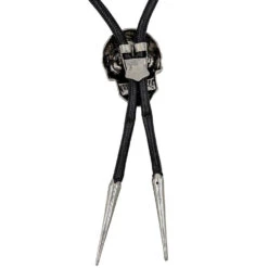 Skull Chrome Bolo Western Tie -Kreepsville Clothing Store JBTSC 3