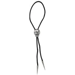 Skull Chrome Bolo Western Tie -Kreepsville Clothing Store JBTSC 4