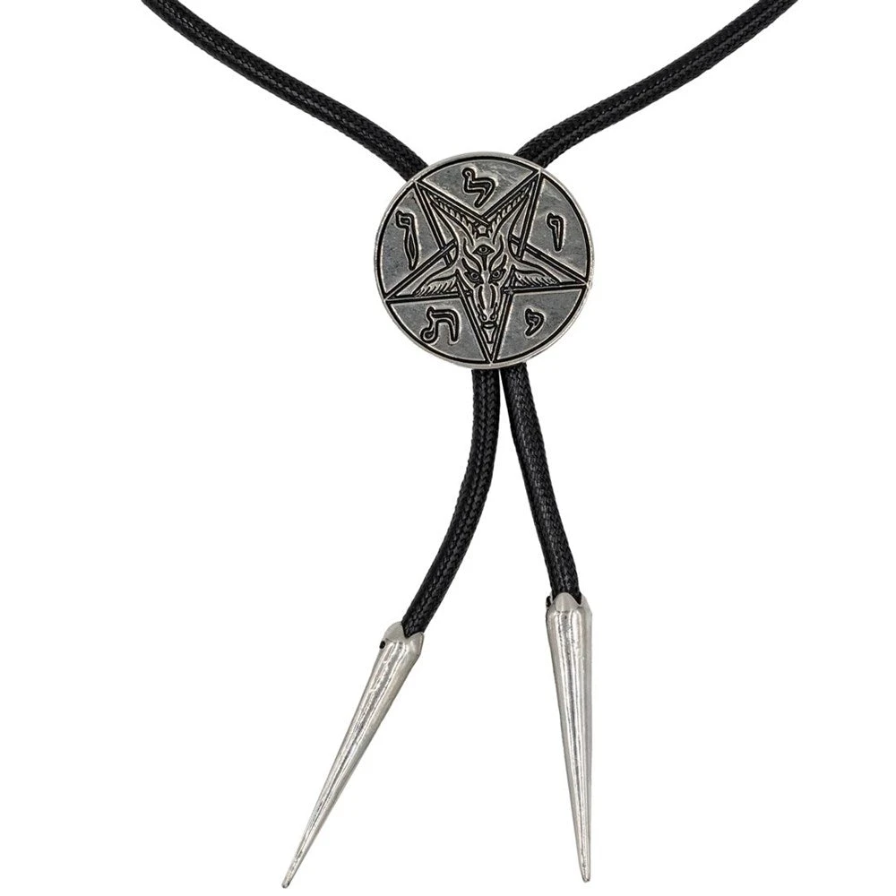 Kreepsville 666 Satanic Circle Bolo Western Tie 3 Kreepsville 666 Satanic Circle Bolo Western Tie