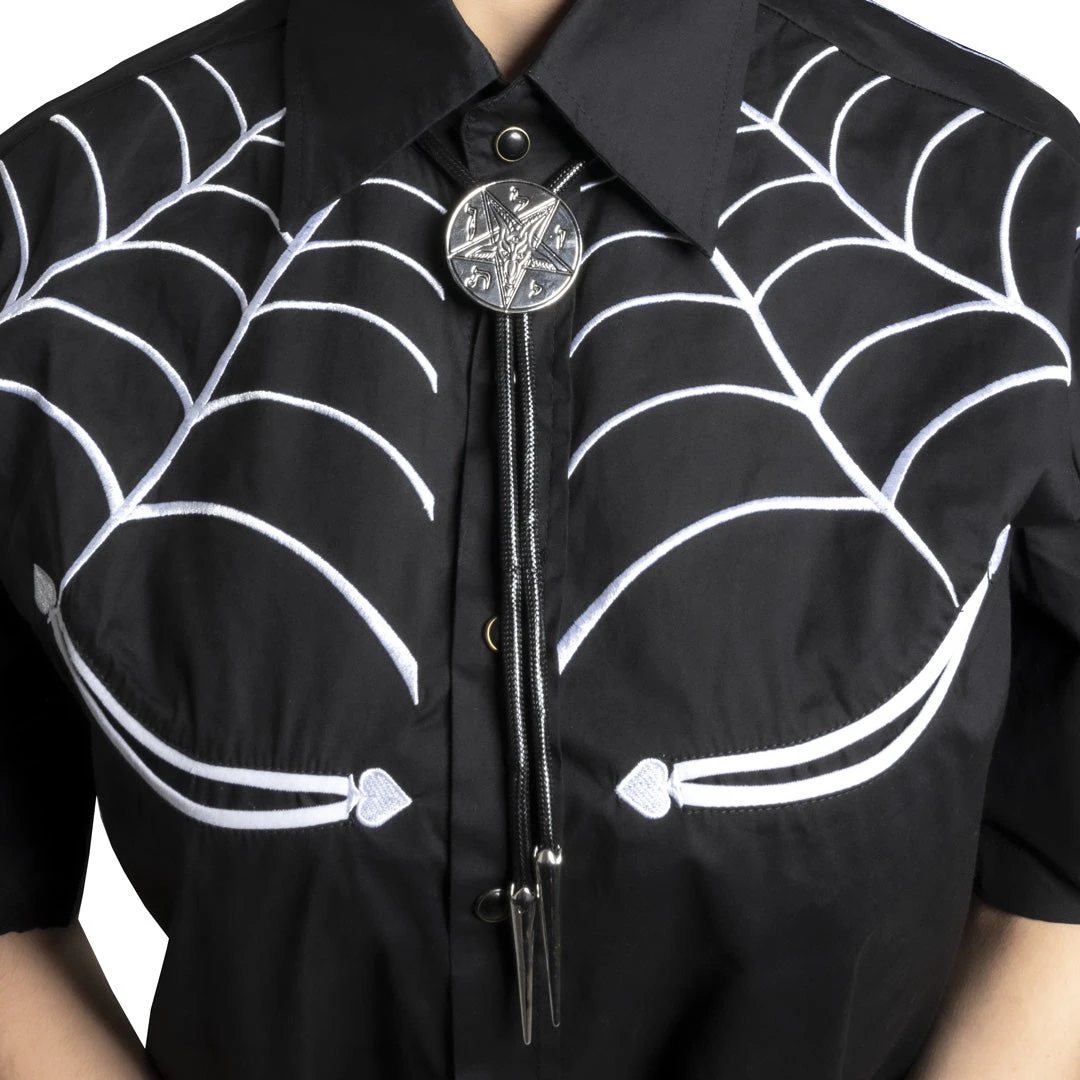 Kreepsville 666 Satanic Circle Bolo Western Tie 8 Kreepsville 666 Satanic Circle Bolo Western Tie - Image 6