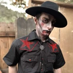 Kreepsville 666 Satanic Circle Bolo Western Tie 15 Kreepsville 666 Satanic Circle Bolo Western Tie -Kreepsville Clothing Store JBTSS 7