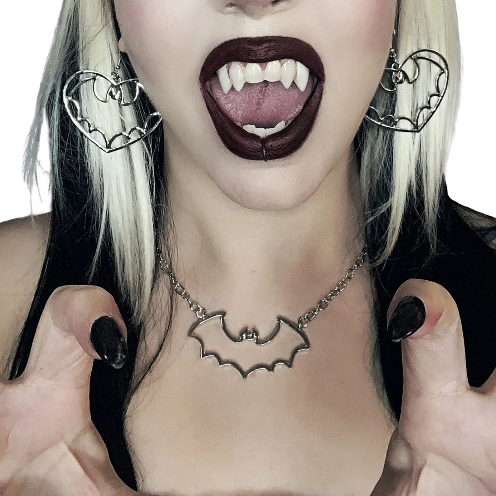 Bat Outline Necklace 4 Bat Outline Necklace - Image 2