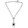 Black Widow Spider Rosary Charm Necklace 2 Black Widow Spider Rosary Charm Necklace -Kreepsville Clothing Store JNBWS