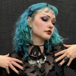 Death Moth Necklace -Kreepsville Clothing Store JNCDM 5