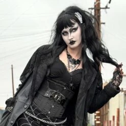 Creature Of The Night Bat Black Necklace -Kreepsville Clothing Store JNCNBB 5