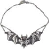 Creature Of The Night Bat Chrome Necklace -Kreepsville Clothing Store JNCNBC