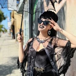 Creature Of The Night Bat Chrome Necklace -Kreepsville Clothing Store JNCNBC 3