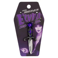 Elvira Dagger Necklace Purple -Kreepsville Clothing Store JNEDP 3