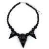 Crow Skull Collection Necklace Black -Kreepsville Clothing Store JNSCCB 1