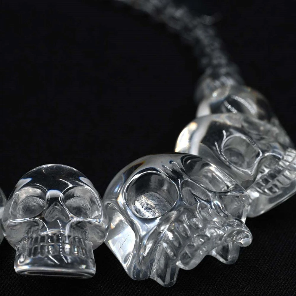 Skull Collection Necklace Crystal Clear 4 Skull Collection Necklace Crystal Clear - Image 2
