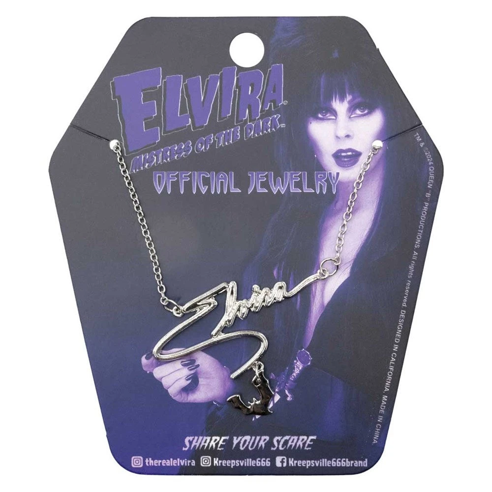 Elvira Bat Name Text Necklace 5 Elvira Bat Name Text Necklace - Image 3