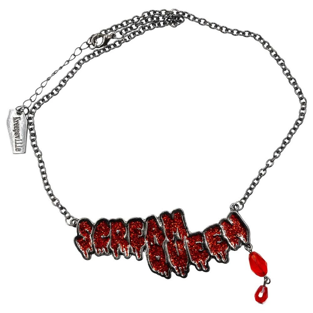 Scream Queen Text Necklace 3 Scream Queen Text Necklace