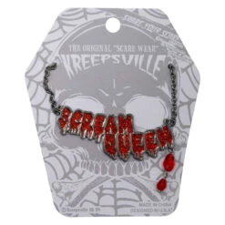 Scream Queen Text Necklace 9 Scream Queen Text Necklace -Kreepsville Clothing Store JNTSQ 3